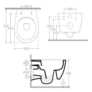 Подвесной унитаз Isvea Sentimenti 10AR02007SV безободковый белый